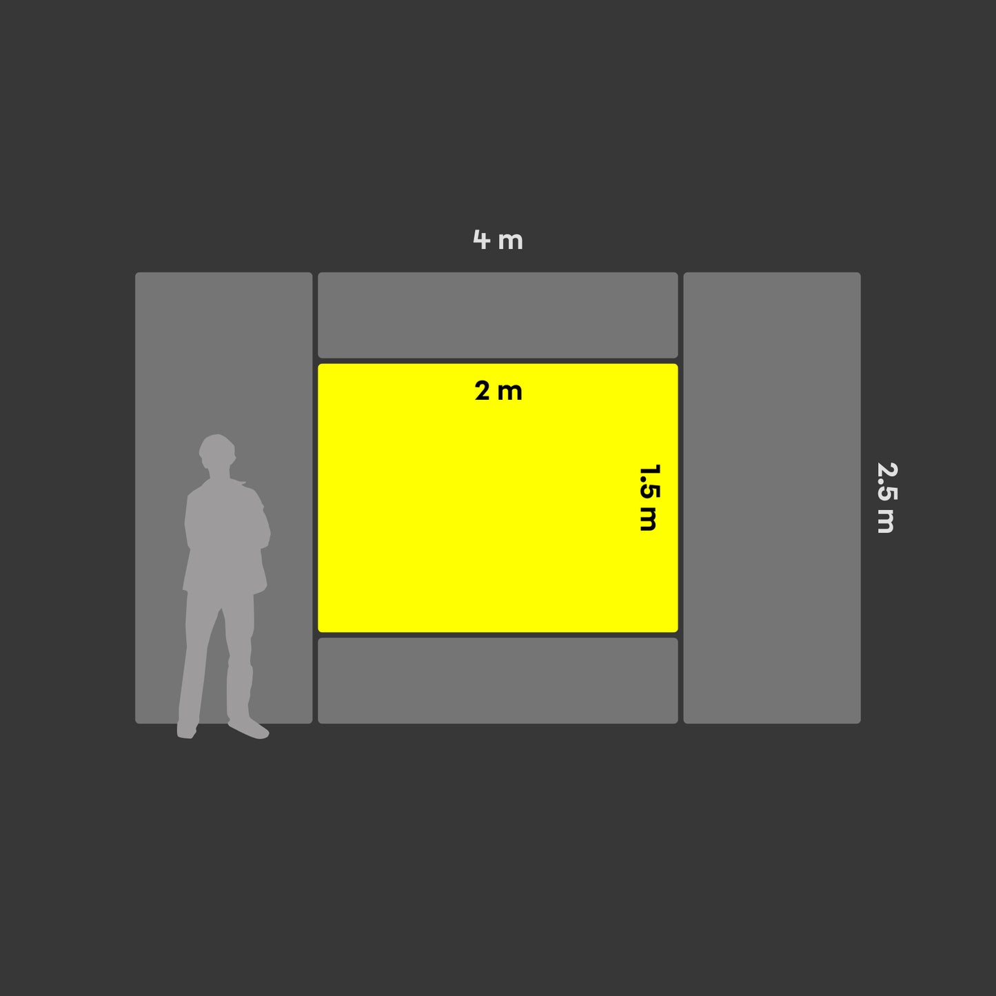 Original Holzleinwand 2 × 1.5 m von CARL KENZ